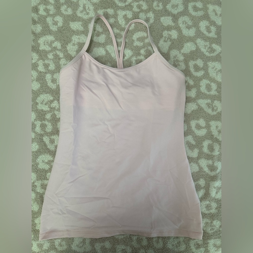 Lululemon Women's Light Pink Strappy Top size 8